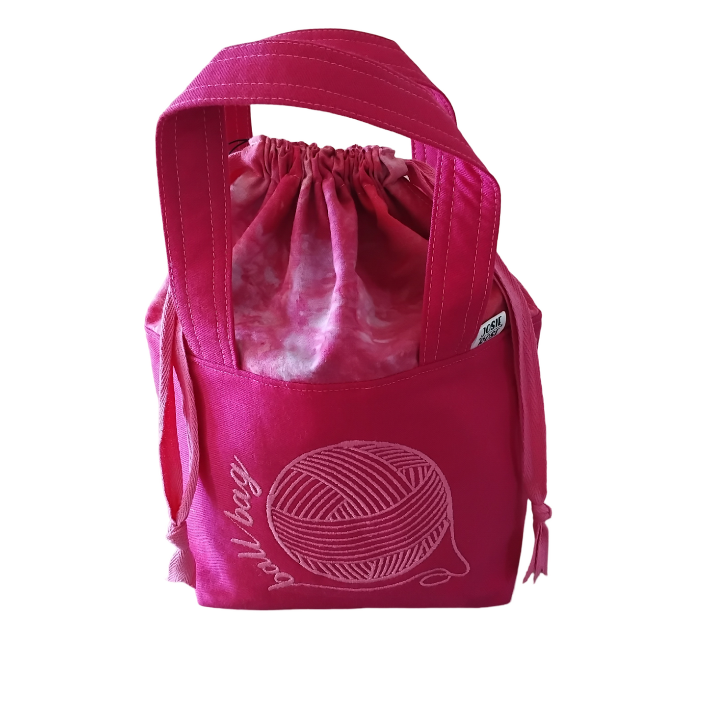 Machine Embroidered "Ball Bag”