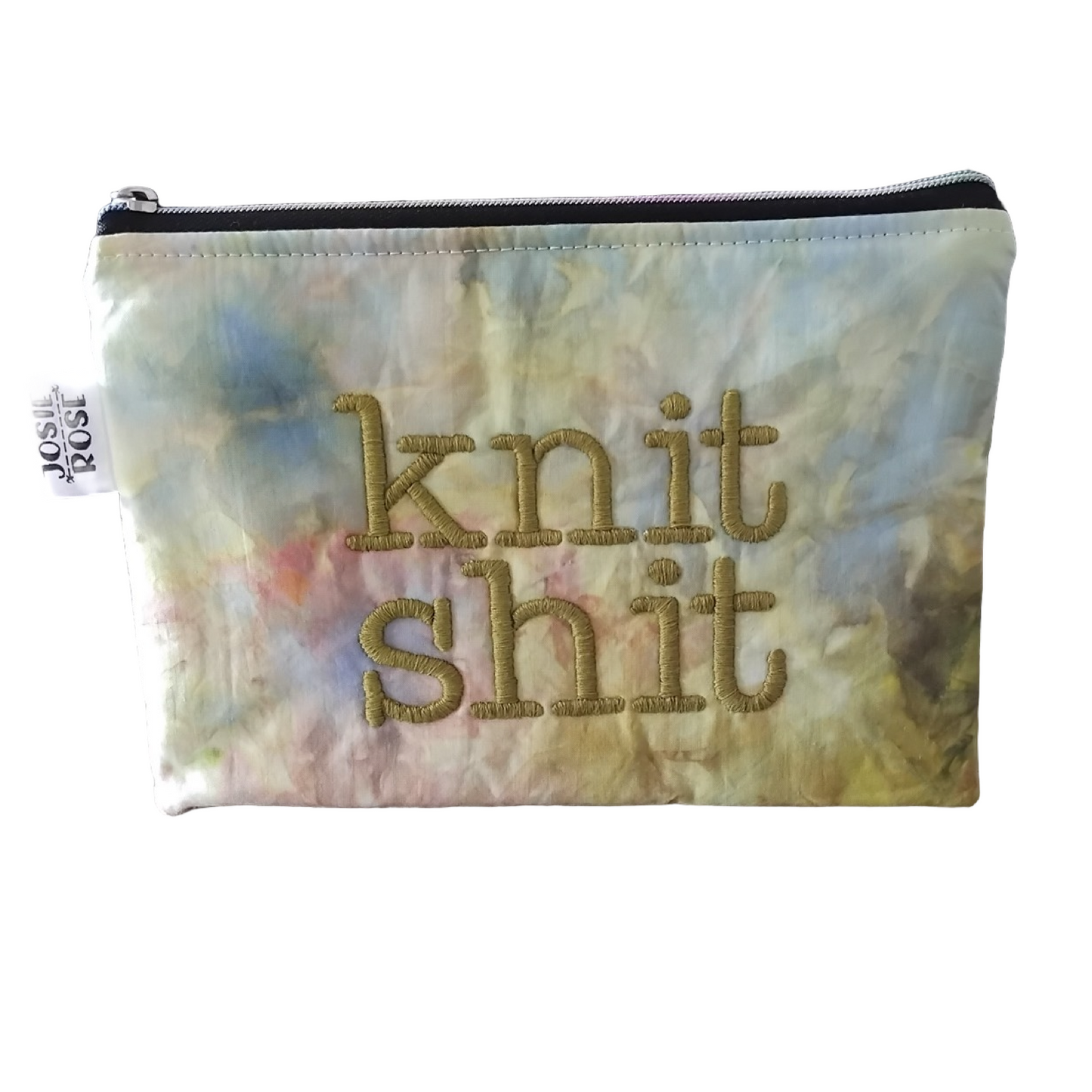 Machine Embroidered Notions Pouch