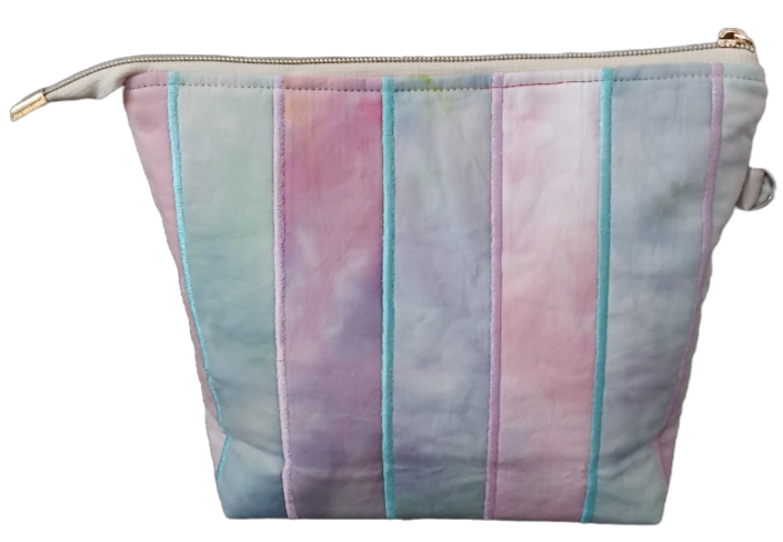 Small, Striped Zip Pouch