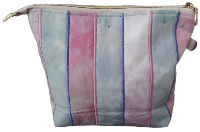 Small, Striped Zip Pouch