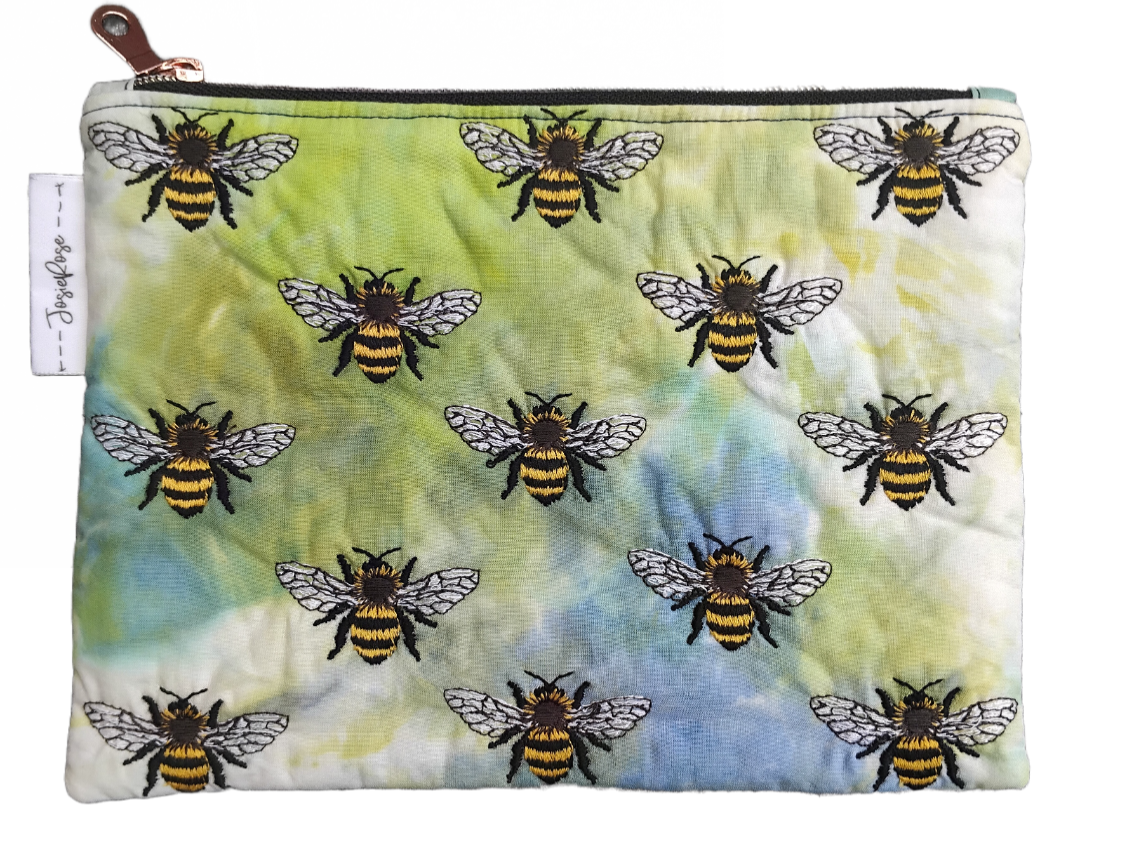 Bee Embroidered Pouch