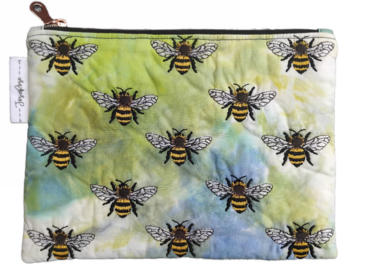 Bee Embroidered Pouch