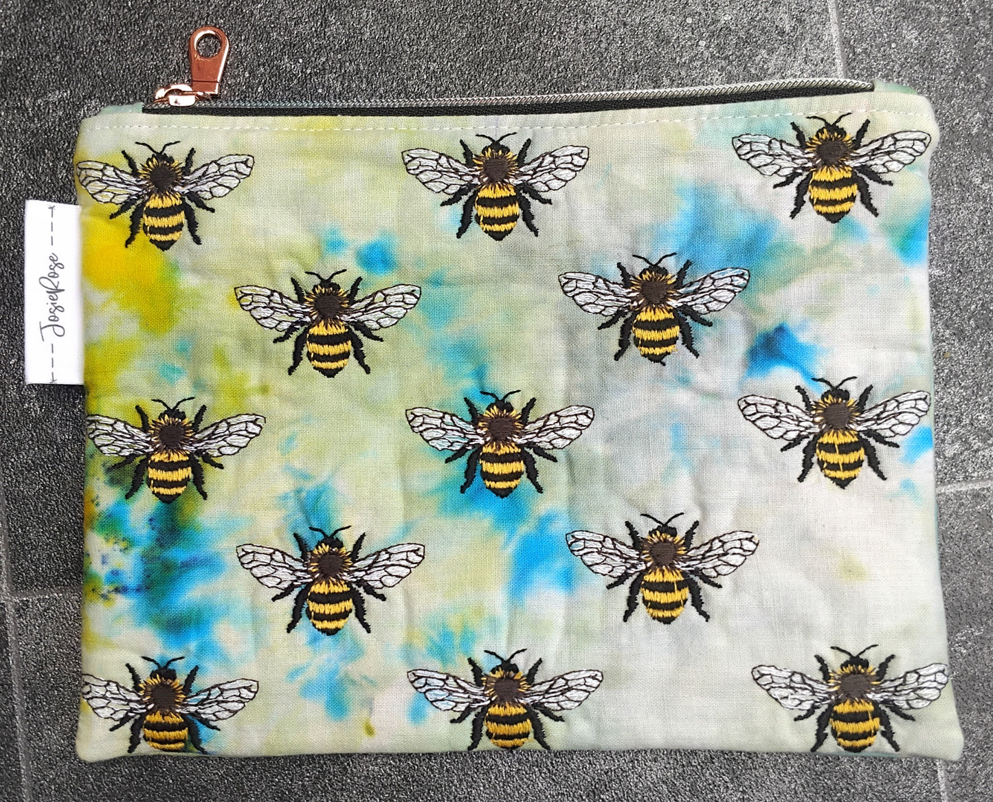 Bee Embroidered Pouch