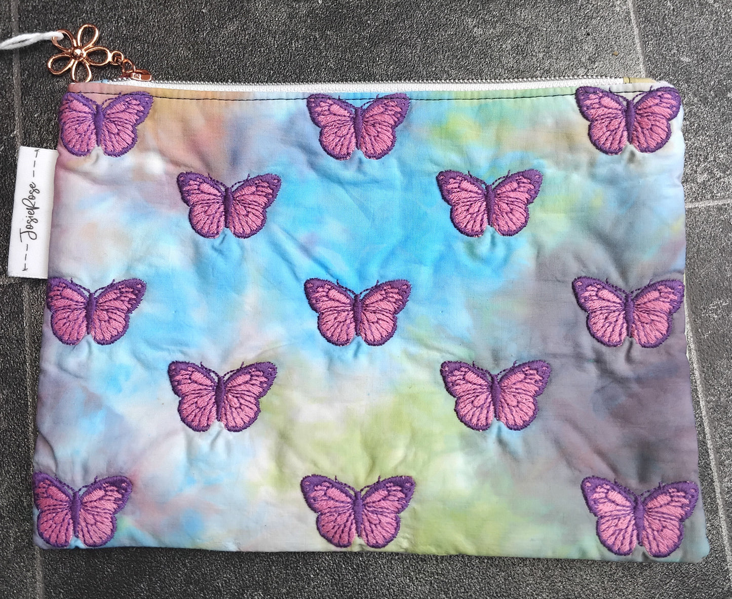 Butterfly Embroidered Pouch