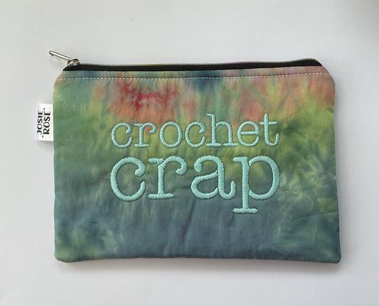 Machine Embroidered Notions Pouch