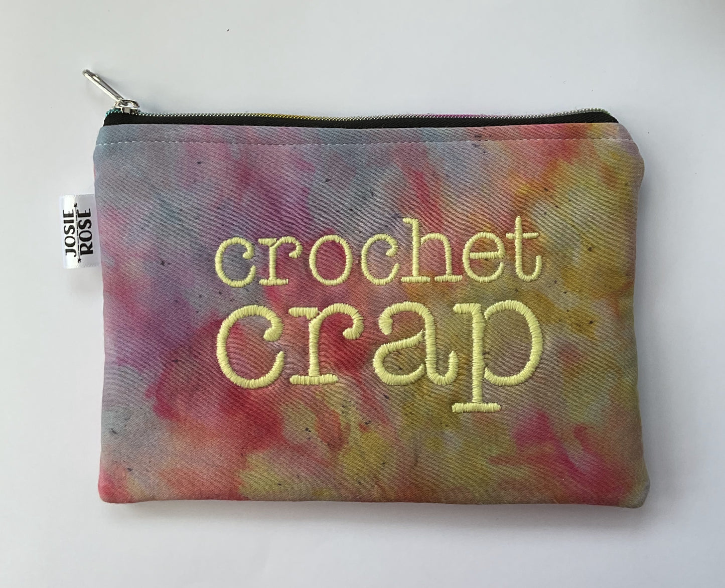 Machine Embroidered Notions Pouch