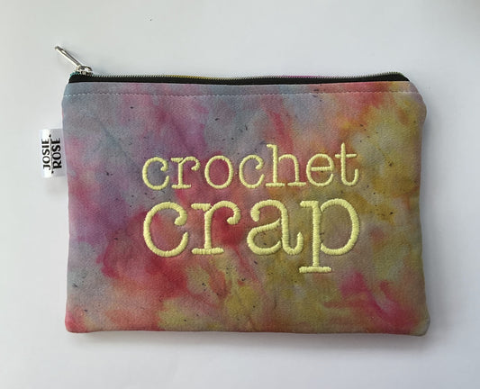 Machine Embroidered Notions Pouch