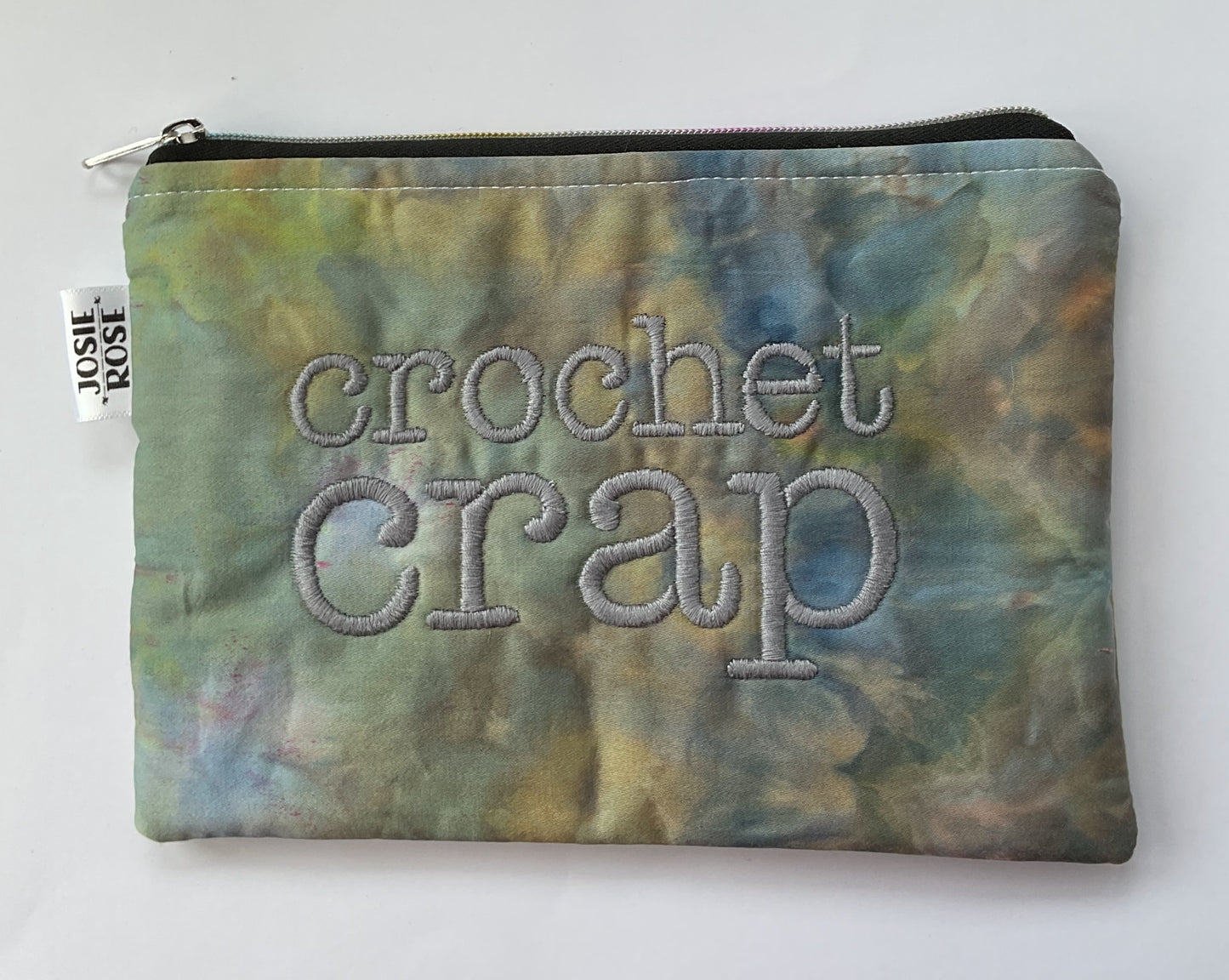 Machine Embroidered Notions Pouch