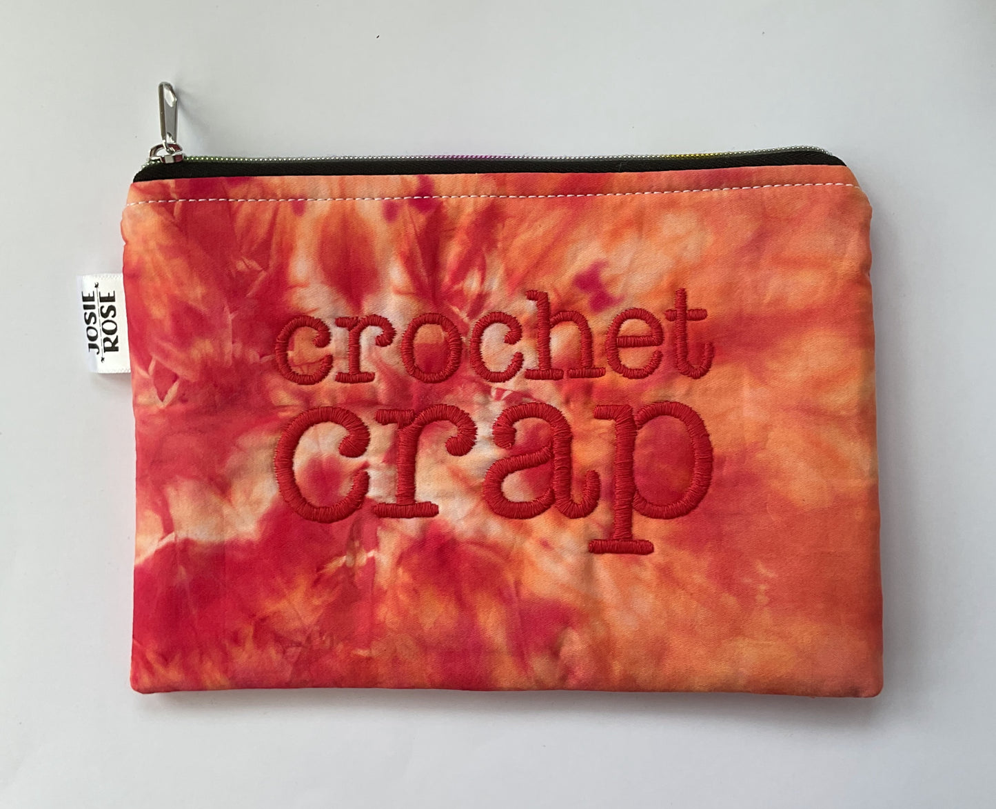 Machine Embroidered Notions Pouch
