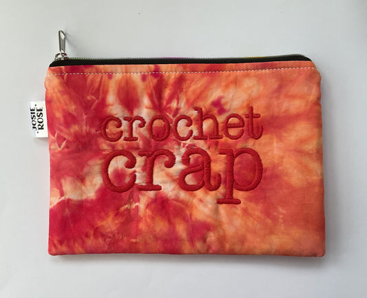Machine Embroidered Notions Pouch