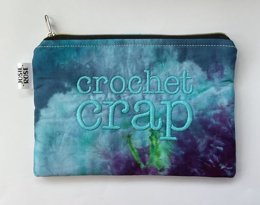 Machine Embroidered Notions Pouch