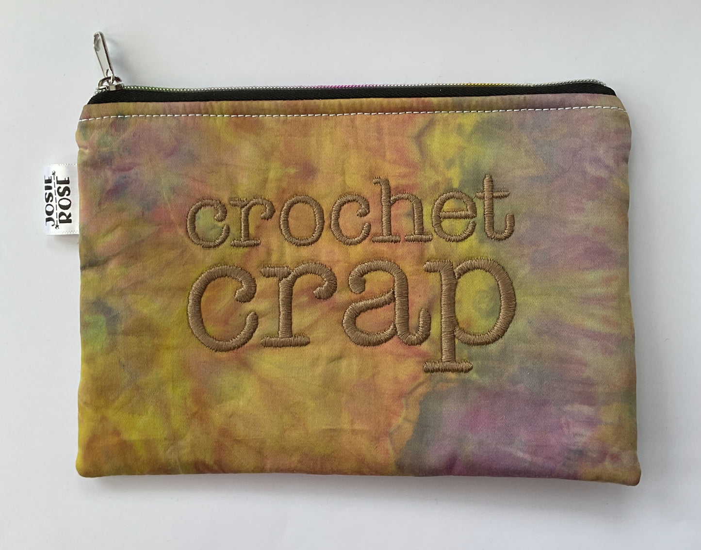 Machine Embroidered Notions Pouch