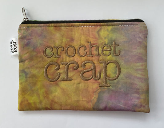 Machine Embroidered Notions Pouch