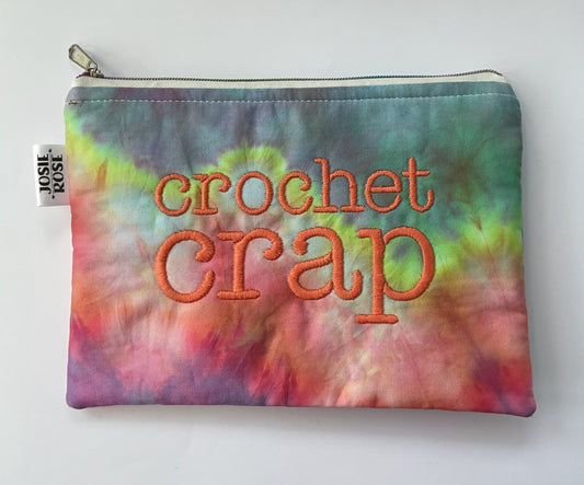 Machine Embroidered Notions Pouch