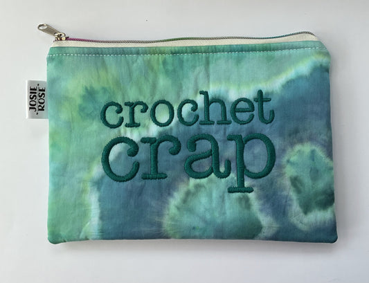 Machine Embroidered Notions Pouch