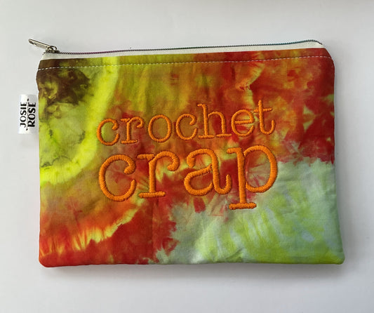 Machine Embroidered Notions Pouch