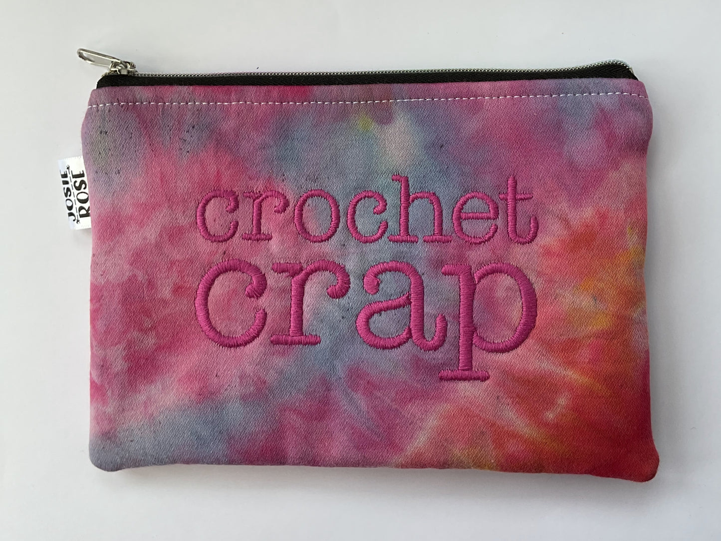Machine Embroidered Notions Pouch
