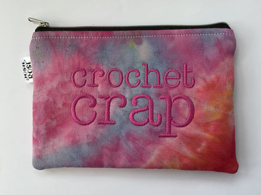 Machine Embroidered Notions Pouch