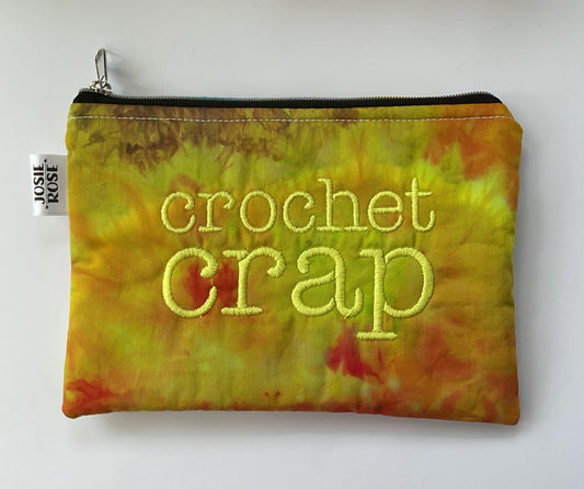 Machine Embroidered Notions Pouch