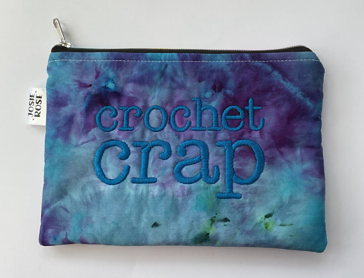 Machine Embroidered Notions Pouch