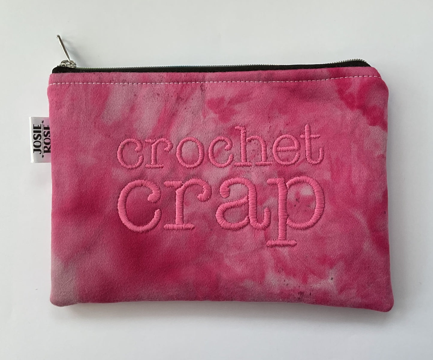 Machine Embroidered Notions Pouch