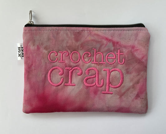 Machine Embroidered Notions Pouch