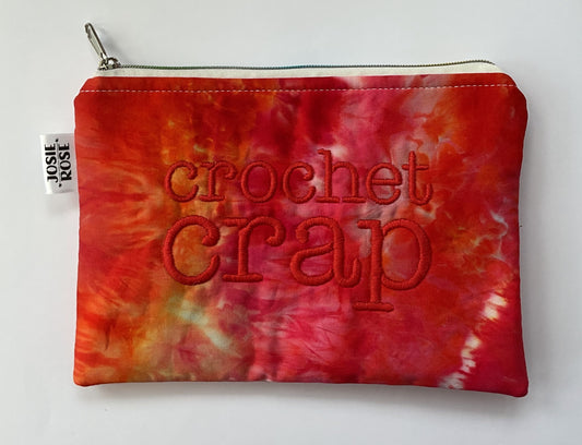 Machine Embroidered Notions Pouch