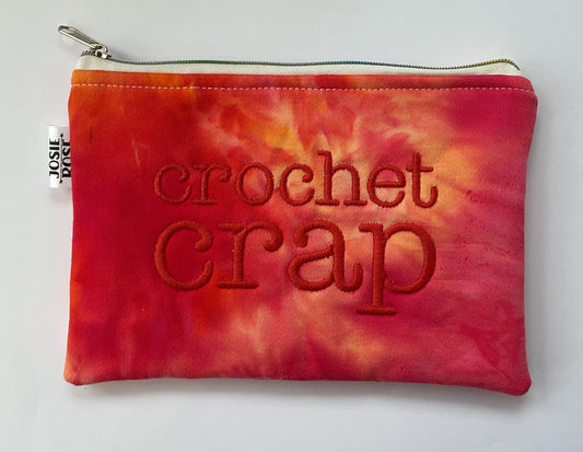 Machine Embroidered Notions Pouch