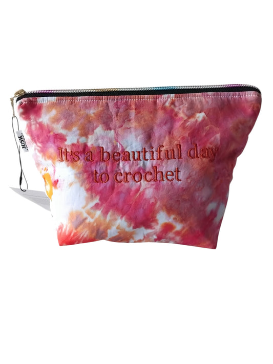 Embroidered Zip Pouch