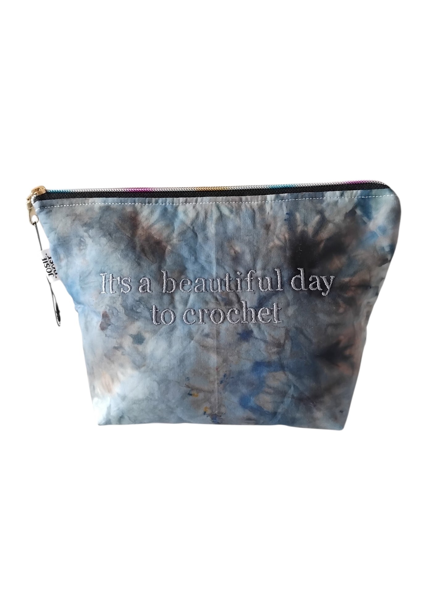 Embroidered Zip Pouch