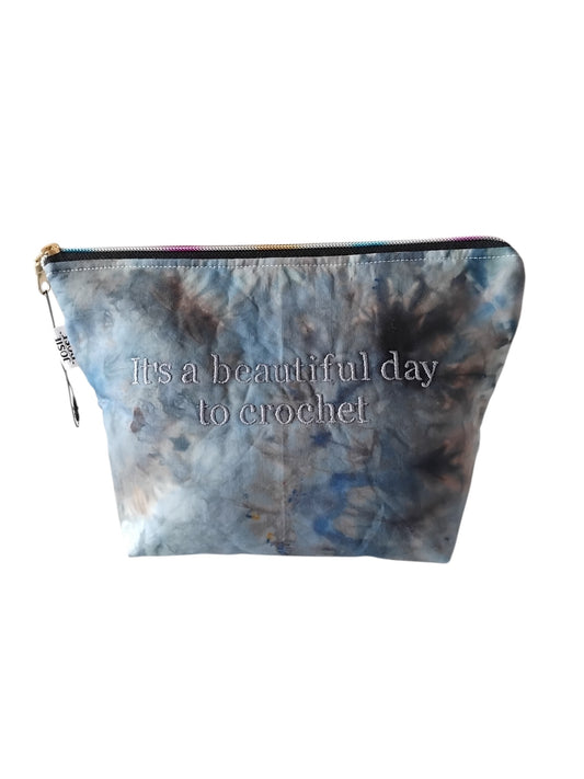 Embroidered Zip Pouch