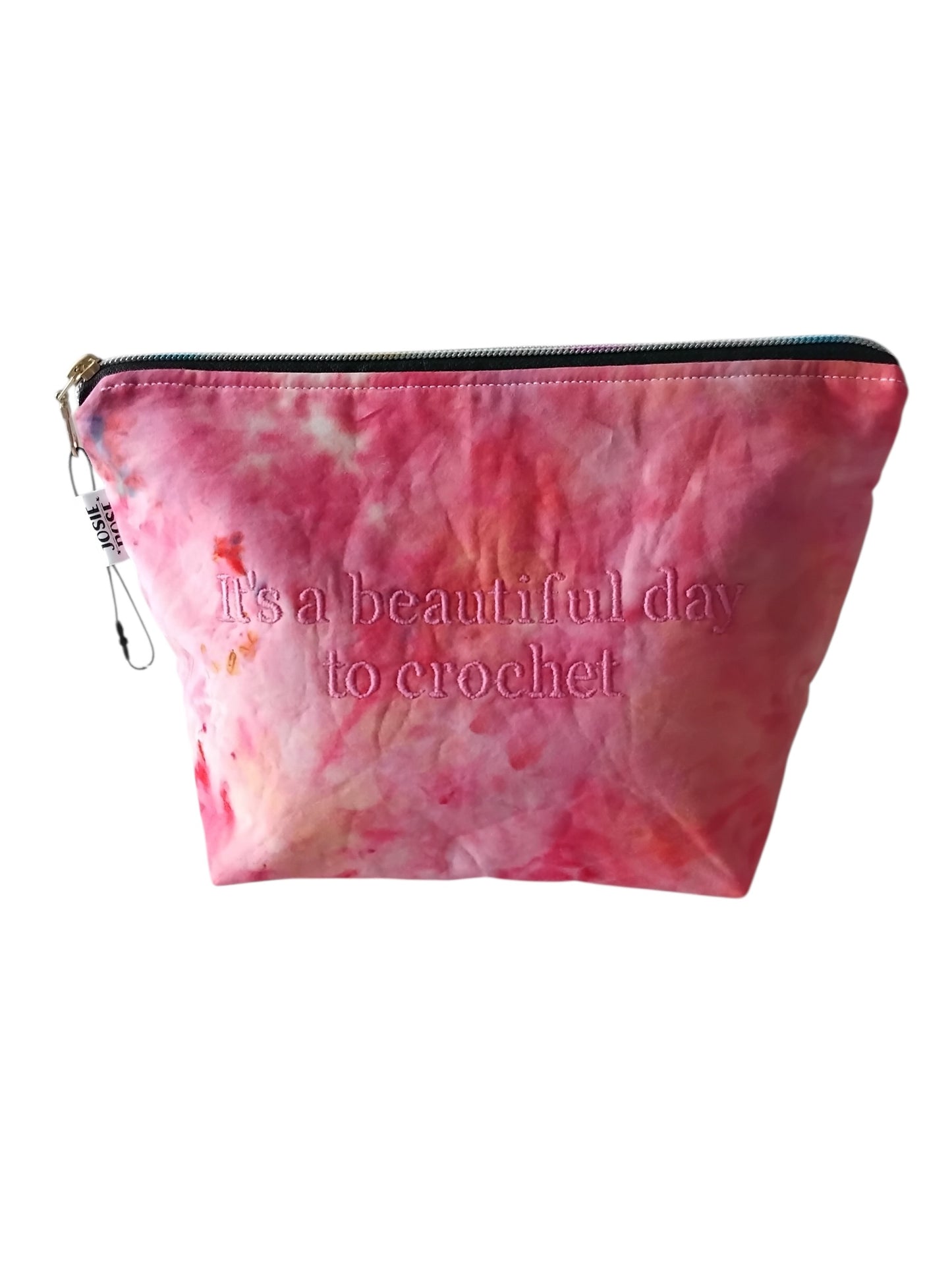 Embroidered Zip Pouch