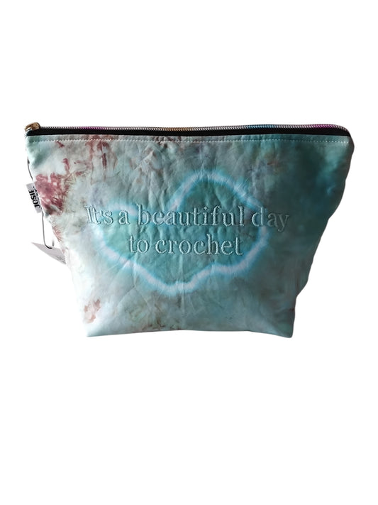 Embroidered Zip Pouch