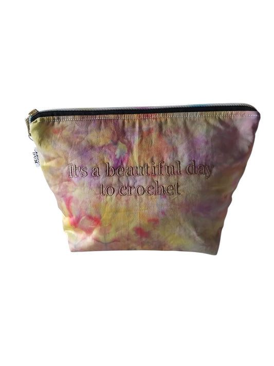 Embroidered Zip Pouch