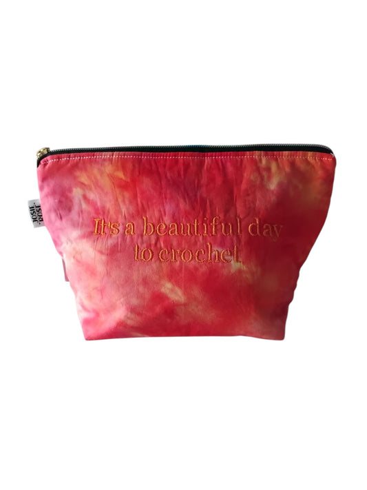 Embroidered Zip Pouch