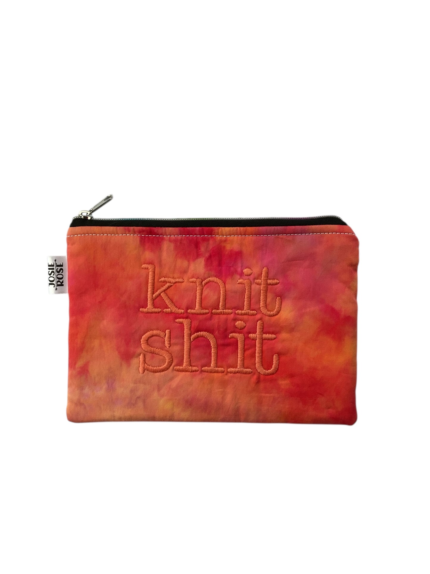 Machine Embroidered Notions Pouch