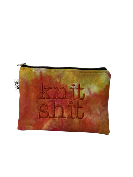 Machine Embroidered Notions Pouch