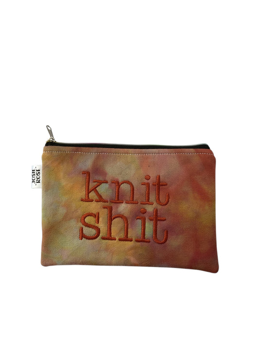 Machine Embroidered Notions Pouch