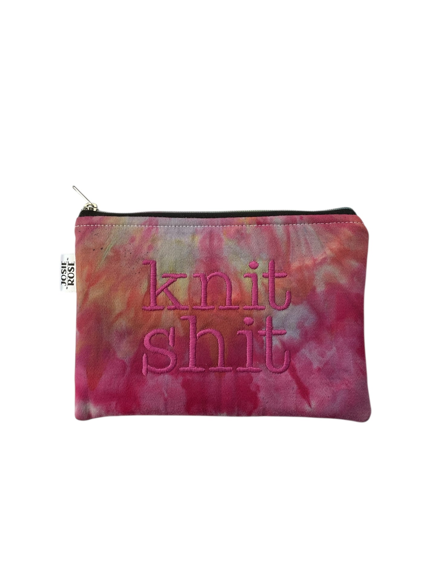 Machine Embroidered Notions Pouch