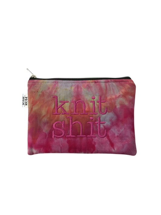 Machine Embroidered Notions Pouch