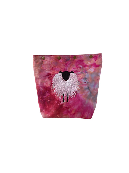 Machine Embroidered Popper Pouch
